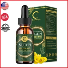 Mullein Leaf Extract Drops Support Lung Cleanse Immune Health Natural Herbal