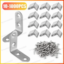 L Bracket Corner Brace Right Angle Stainless Steel for Wood Shelves Chair Tables