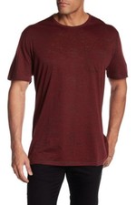  89.50 NEW John Varvatos Star USA Crew Neck Pocket Tee Crimson HTHE Size Small