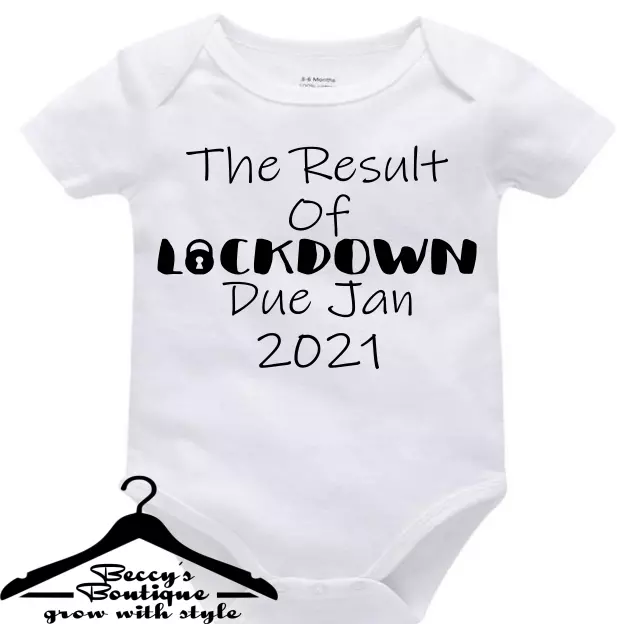 Baby Grow Vest The Result Of Lock down Pregnancy Announcement Due Date Lockdown