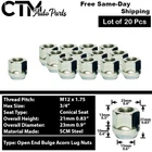20Pc ZINK 12x1.75 OPEN END ACORN WHEEL LUG NUT FIT 90S EXPEDITION F150 NAVIGATOR