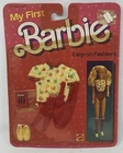 VTG Mattel Barbie My First Easy On Fashions Red Workout Outfit w/ Shoes 7919