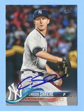 CHASEN SHREVE - Signed/Autographed 2018 Topps Card #497 - Yankees w/COA a
