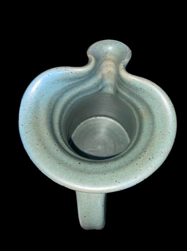 Kunstkeramik tropischer Fisch Krug Übertopf Vase signiert JB P.O. - Bild 5 von 7