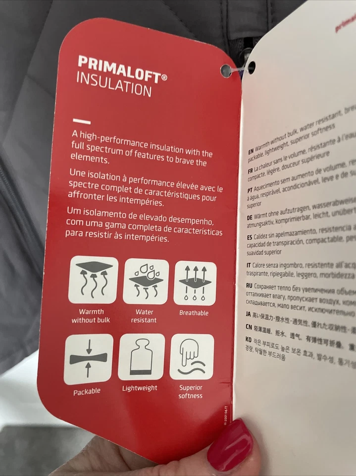 Eastern Mountain Sports W Prima Grey Jacket 16/xl Bnwts Rrp£101.99 - Image 3 of 3