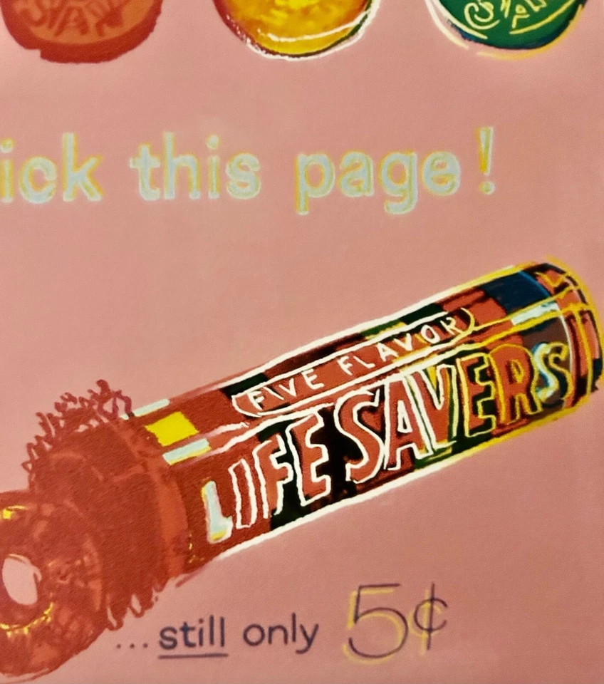 Litografia Andy Warhol (Depois) "Lifesavers" Edição Limitada Off set - Imagem 2 de 4