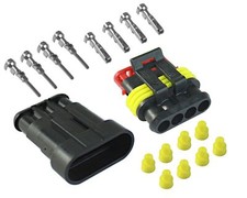 Superseal-Komplettset KFZ Stecker Wasserdicht 4-polig 0,75-1,5mm&sup2; AMP