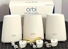 Netgear Orbi Rbk43 Rbr40 + Two Rbs40 3-Pack Tri-Band Whole Home Mesh WiFi System