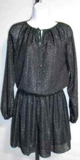 Michael Michael Kors Metallic Black Jacquard Dress Size S $175 NWT