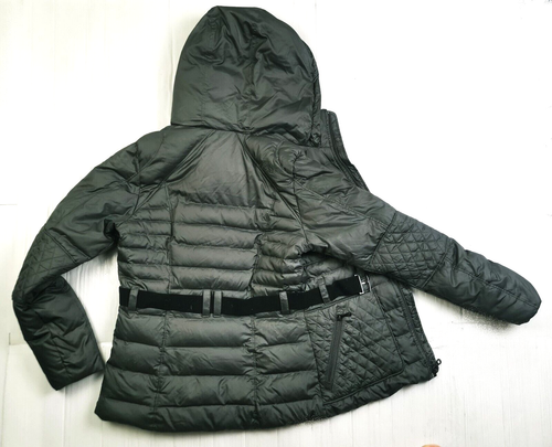 HOT Women's THE NORTH FACE @ 600 GOTHAM QUILT BELT DOWN FUR HOODED GRAY Jacket S - Picture 5 of 16