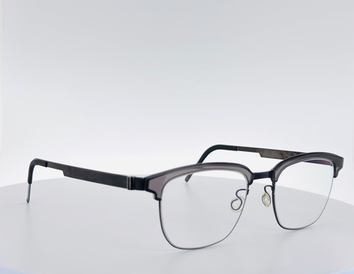 LINDBERG STRIP 9824 007/8701 PU9 Grey Square Full Rim Eyeglasses 49-19-135 B:37 - Bild 2 von 11