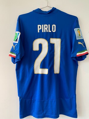 ウェア 2014 Italy Shirt Pirlo PIRLO #21 SHIRT ITALY HOME 2014 FIFA WORLD CUP PUMA [L] FOOTBALL