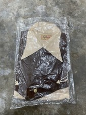 Dead stock 40  s Loop Collar Gabardine Western Shirt