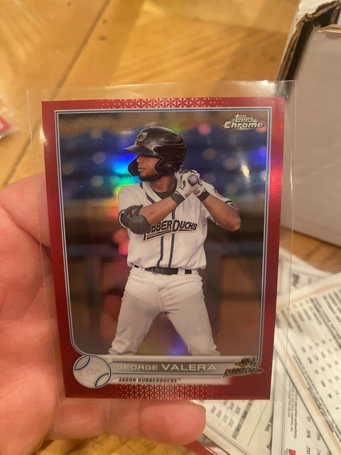 2022 Topps Debut George Valera Rookie Red Refractor #2/5 Insane Top Prospekt!!