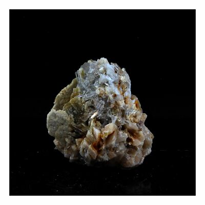 Siderit + Dolomit + Quarz. 89,15 ct. Pierre-Rousse Mine, Vizille, Frankreich.