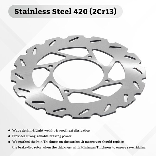 4pcs Front Rear Brake Discs Rotors For Arctic Cat HDX 700 XTZ1000 Prowler 10-14 - Picture 6 of 18