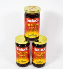 3 SUN LUCK HOISIN Sauce 8oz Jar Gluten Free All Natural  07/16/2026