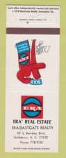 Matchbook Cover - ERA Real Estate Eastgate Realty Goldsboro NC