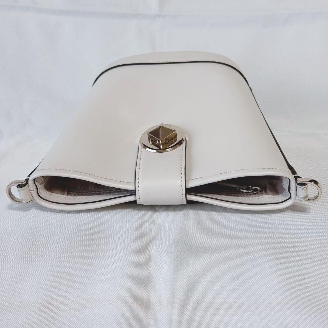 Kate Spade Audrey Leather Shoulder Bag Beige 2Way Crossbody Women's Authentic thumbnail 7