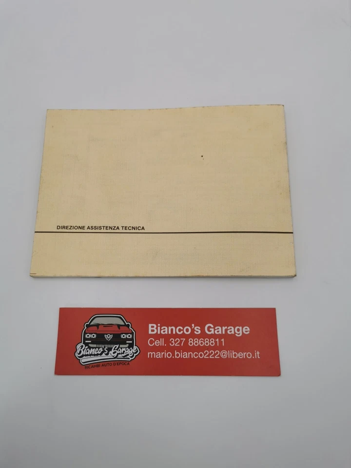 Manuale Alfa Romeo 75 Turbo - Immagine 4 di 4