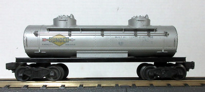 VTG Lionel O27 Scale Sunoco 2 TWIN Dome Tank Car - 6465