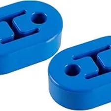 Rubber Exhaust Hanger, Muffler Exhaust System, Heavy Insulator Support 2PCS-Blue