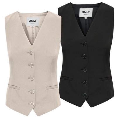 Only Damen Weste Anzugsweste Damenweste Business Einreihig ONLIris Waistcoat