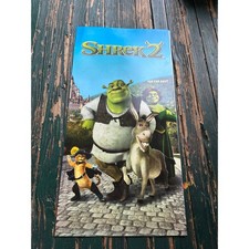 Vintage Shrek 2 Movie Poster 2004 DreamWorks Animation 18x39 Far Far Awa...