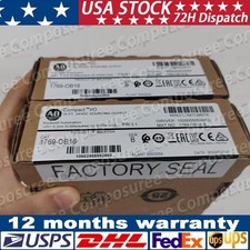 New Allen-Bradley 1769-OB16 CompactLogix 16 Pt 24VDC D/O Module US Free Tax