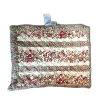 L.L. Bean Reversible Quilted Floral Cotton Standard Pillow Sham Pair