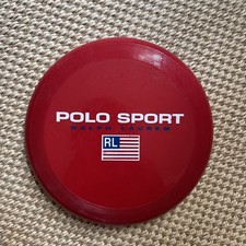 Polo Sport Ralph Lauren Red Beach Frisbee Vintage America Flag