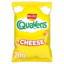 Walkers Crisps Quavers Cheese Snack 32 x 20g Box