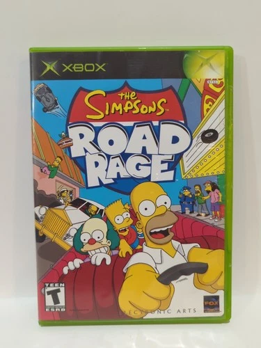 Simpsons Road Rage (Microsoft Xbox, 2001) Game, and case.  Tested.