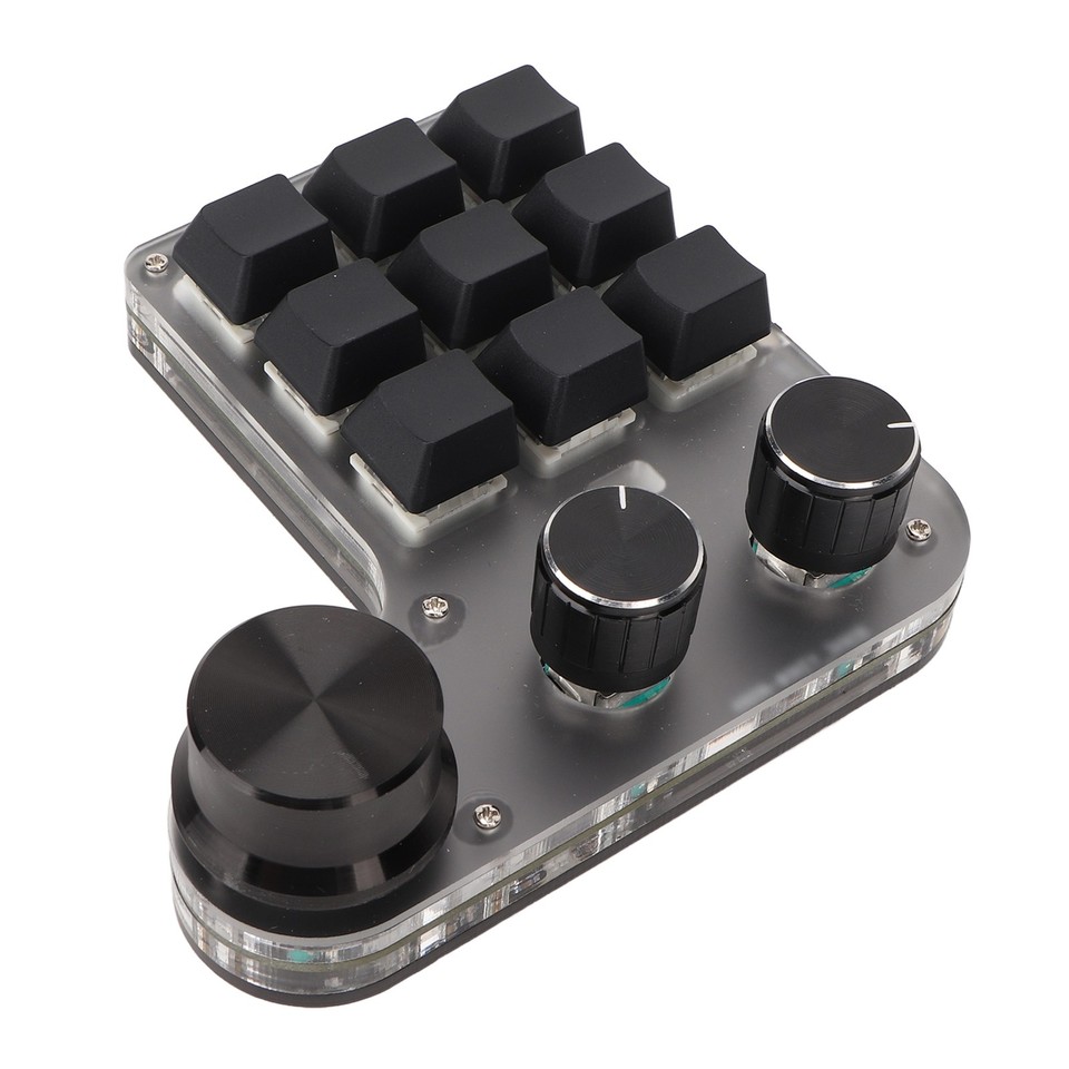 One Handed Macro Mechanical Keyboard 9 Keys Programmable Macro Keyboard ...