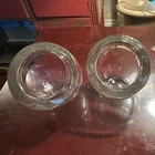 Set of 2 - Signed Alfred Bernini Murano bowls for Oggetti Glass.  7" & 6" Dia