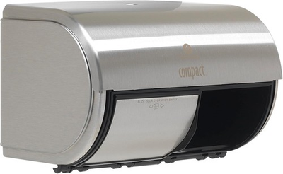 #ad Georgia Pacific 56798 Compact 2 Roll Side by Side Tissue Dispenser Stainless $24.26