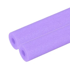 2Pcs 1/2"(12mm)IDx3.3FTx1.38" Pipe Insulation Foam Tube Pool Noodles Purple