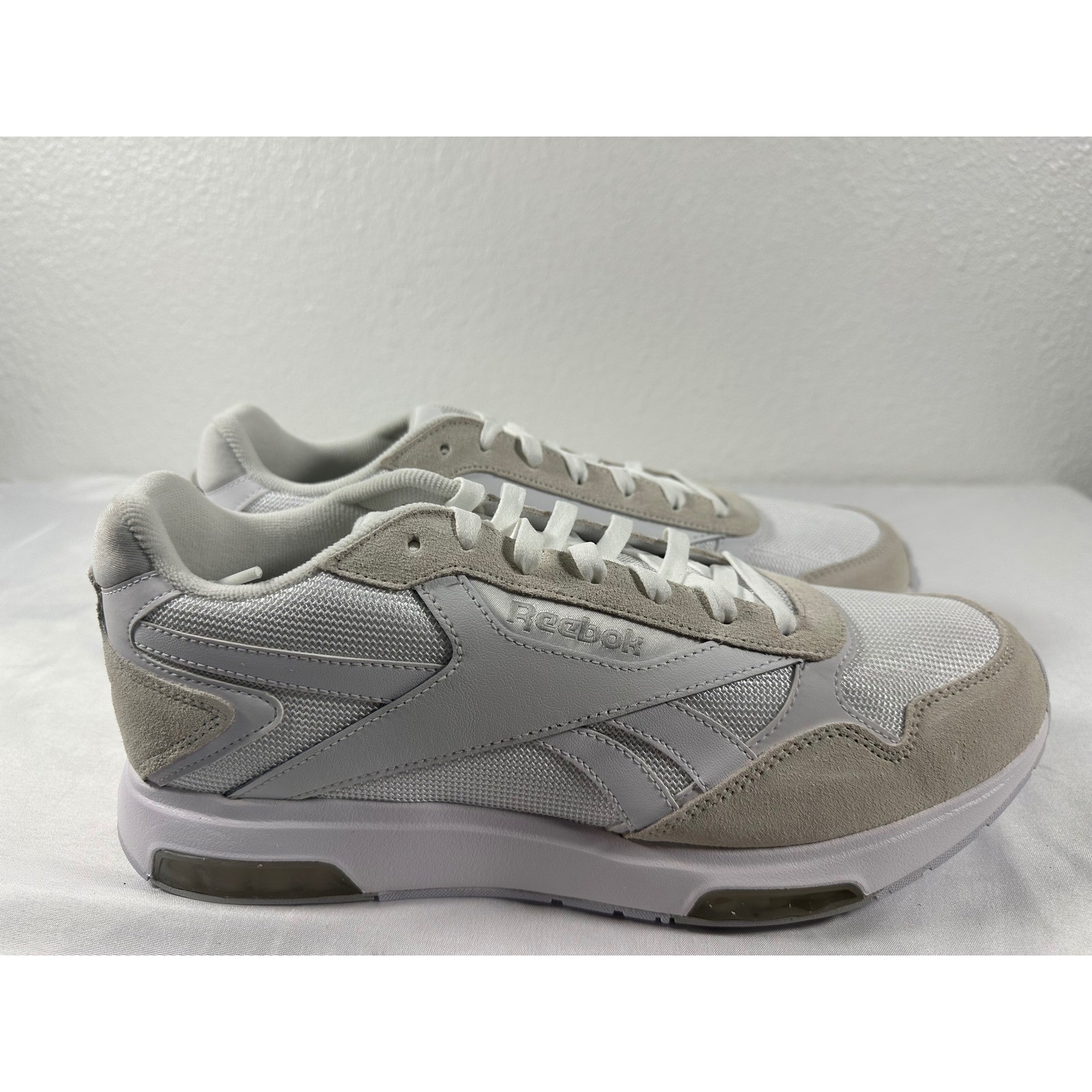 Reebok Glide DMX Mens 12 Running Shoes White Grey 100201256 Sneakers New thumbnail 3