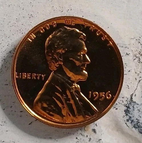 1956-P Flashy Gem Proof Lincoln Wheat Cent ~ Free Shipping!