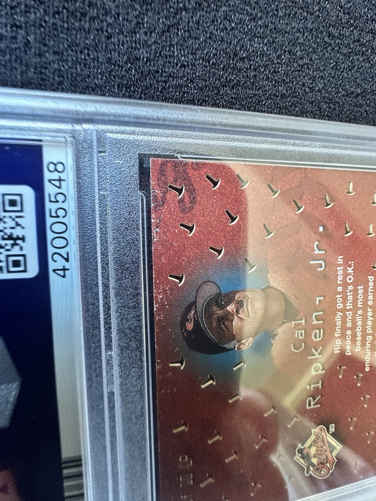 1999 Metal Universe Linchpins Cal Ripken Jr #9 PSA 7.5 view 6