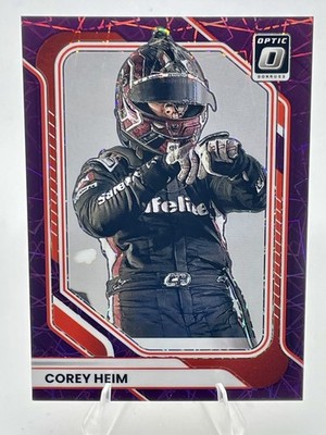 2026 Panini Donruss Racing Optic Purple Velocity Prizm /59 Corey Heim #72