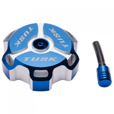 Tusk Billet Aluminum Gas Cap, IMS Fuel Tanks Blue Machined IMS-BLU