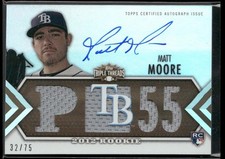 2012 Topps Triple Threads #142 Matt Moore Sepia Relic AUTO #/75
