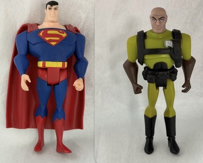 Superman Vs Lex Luthor Green Suit Justice League Unlimited JLU Loose 4'' Lot