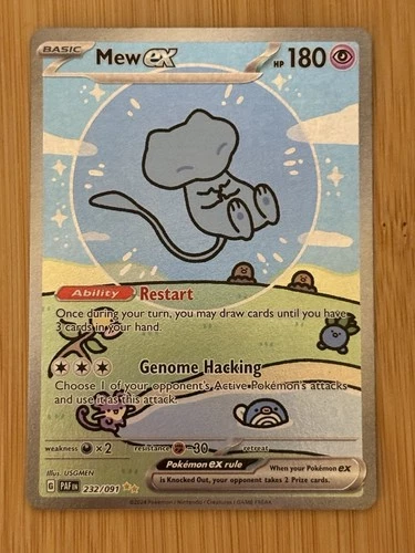 New ListingPokémon TCG Mew EX 232/091 Sv: Paldean Fates Bubble Mew