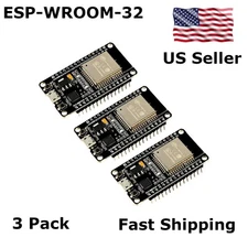 ESP-WROOM-32 ESP32 Development Board 2.4GHz Dual-Mode WiFi + Bluetooth (3 PCS)