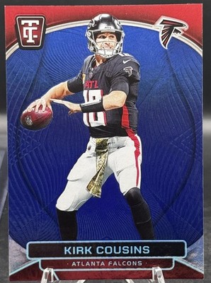 Kirk Cousins 2024 Panini Totally Certified #4 Mirror Platinum Blue #/149 Falcons