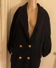 FENDI blue wool jacket/blazer with beautiful gold buttons. The