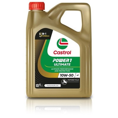 CASTROL 4 L POWER1 ULTIMATE 4T 10W-50 MOTORRAD MOTORÖL FÜR API SN JASO MA-2