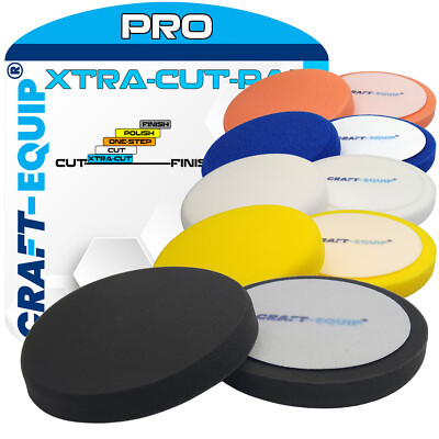 Craft-Equip PRO RO Ø 80 - 150mm Polierschwamm Polierpad Polierschaum polieren